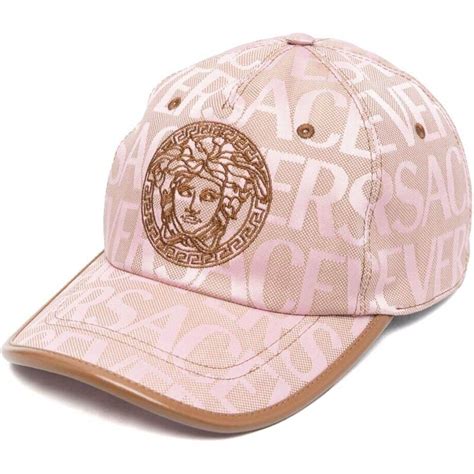 cappello versace rosa